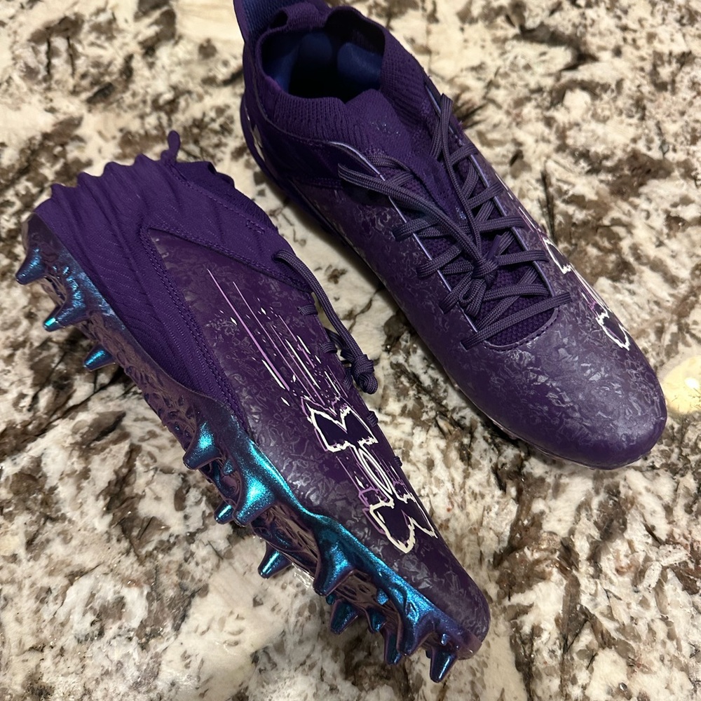 Under Armour Blur 2 MC Purple Football Cleats Men's Size 13 Brand New!!